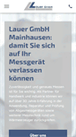 Mobile Screenshot of lauergmbh.de